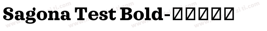 Sagona Test Bold字体转换